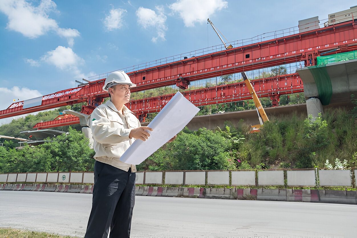 Aging bridge in the Northeast undergoing professional structural inspection for safety and maintenance